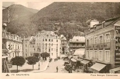 AK / Ansichtskarte Cauterets_65_Hautes Pyrenees Place Georges Clemenceau 