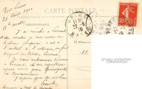 AK / Ansichtskarte Port Louis_56_Morbihan Vue generale cote Nord 