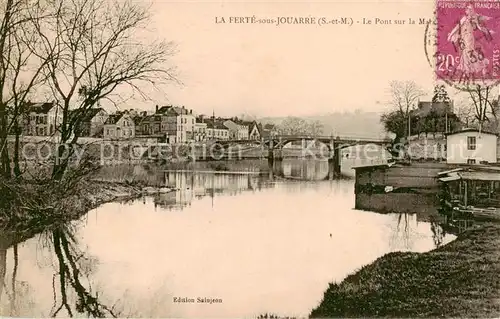AK / Ansichtskarte La_Ferte sous Jouarre_77 Le Pont sur la Marne 