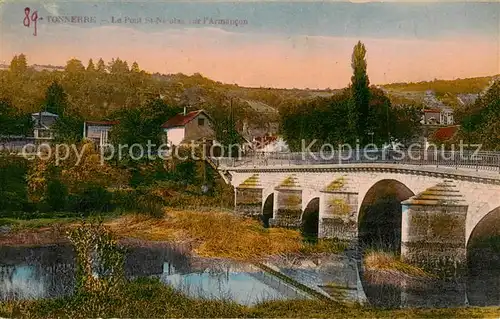 AK / Ansichtskarte Tonnerre_89 Pont Saint Nicolas sur l Armencon 