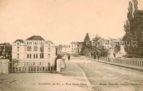 AK / Ansichtskarte Oloron Sainte Marie_64_Pyrenees Atlantiques Pont Sainte Claire 