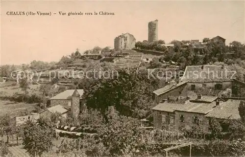 AK / Ansichtskarte Chalus_87_Haute Vienne Vue generale vers le chateau 