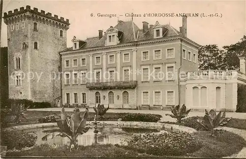AK / Ansichtskarte Hordosse Andiran_Andiran_47_Lot et Garonne Chateau Schloss 