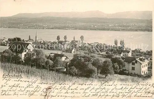 AK / Ansichtskarte Erlenbach__ZH Panorama Zuerichsee 