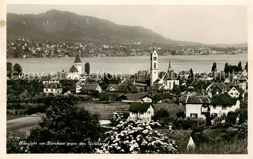 AK / Ansichtskarte Kuesnacht_Zuerichsee_ZH Panorama Blick gegen den Uetliberg 