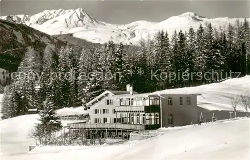 AK / Ansichtskarte Wolfgang_Davos_GR Schweizerische Jugendherberge Hoehwald Winterlandschaft Alpen Wolfgang_Davos_GR