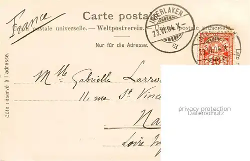 AK / Ansichtskarte Interlaken_BE Grand Hotel Victoria Interlaken_BE