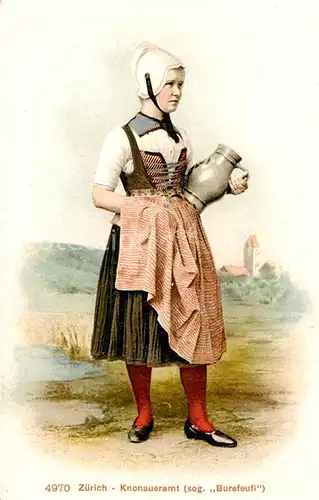 AK / Ansichtskarte Zuerich_ZH Knonaueramt sog. Burefeufi Kuenstlerkarte Zuerich_ZH