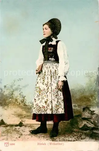AK / Ansichtskarte Zuerich_ZH Trachten Wehnthal Zuerich_ZH