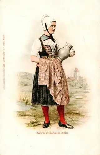AK / Ansichtskarte Zuerich_ZH Trachten Knonauer Amt Zuerich_ZH