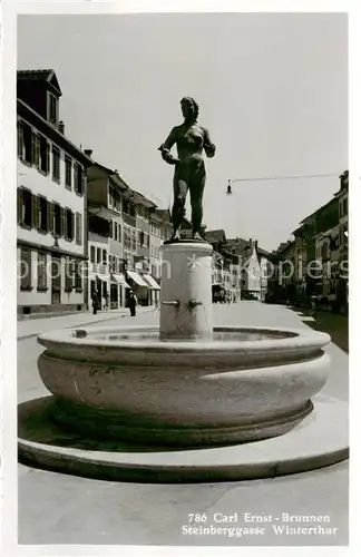 AK / Ansichtskarte Winterthur__ZH Carl Ernst Brunnen Steinberggasse 