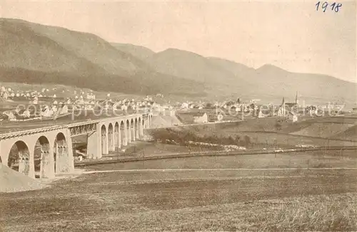 AK / Ansichtskarte Grenchen_SO Grenchen und das grosse Viadukt Muensterbahn 