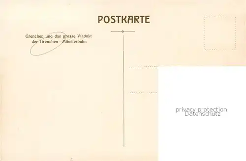 AK / Ansichtskarte Grenchen_SO Grenchen und das grosse Viadukt Muensterbahn 