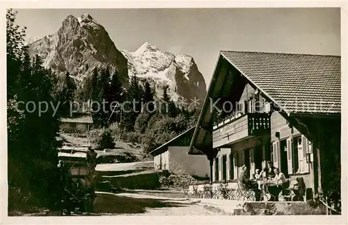 AK / Ansichtskarte Meiringen_BE Restaurant Kaltenbrunnen Berner Alpen Meiringen BE