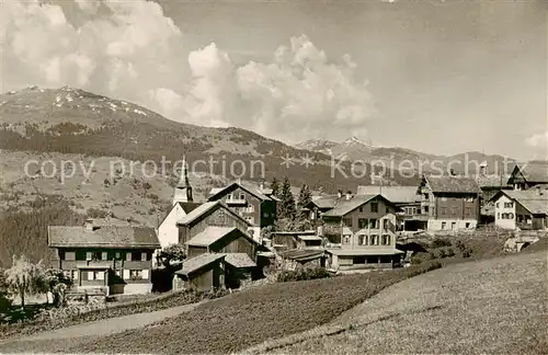 AK / Ansichtskarte Pany_GR Ortsansicht mit Kirche 