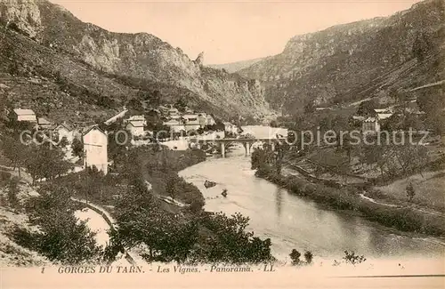 AK / Ansichtskarte Gorges_du_Tarn Les Vignes Panorama Gorges_du_Tarn