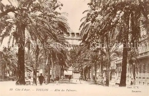 AK / Ansichtskarte Toulon_Var Allee des Palmiers Toulon_Var