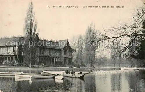 AK / Ansichtskarte Bois de Vincennes_94 Lac Daumesnil station des bateaux 