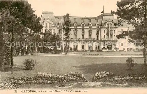 AK / Ansichtskarte Cabourg_14_Calvados Le Grand Hotel et les Jardins 