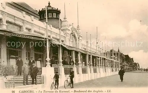 AK / Ansichtskarte Cabourg_14_Calvados La Terrasse du Kursaal Boulevard des Anglais 