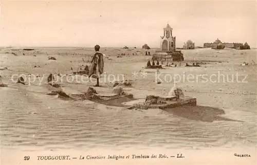 AK / Ansichtskarte 73799454 Touggourt_Algerie Le Cimetiere Indigene et Tombeau des Rois 