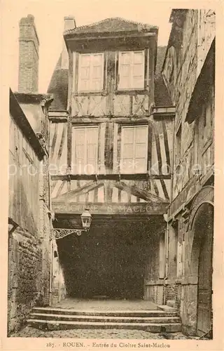 AK / Ansichtskarte Rouen_76 Entree du Cloitre Saint Maclou 