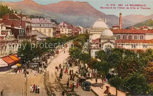 AK / Ansichtskarte La_Bourboule les Bains_63_Puy de Dome Boulevard de lHotel de Ville et Thermes 