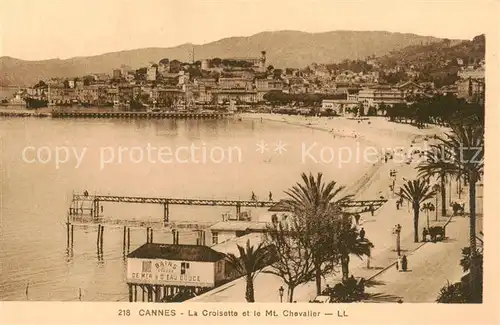 AK / Ansichtskarte Cannes_06 La Croisette et le Mt Chevalier 