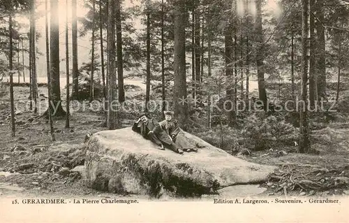 AK / Ansichtskarte Gerardmer_88_Vosges La Pierre Charlemagne 