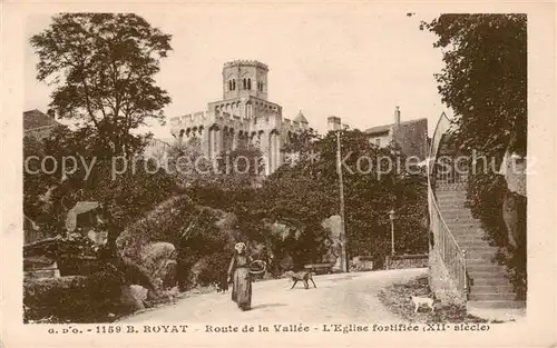 AK / Ansichtskarte Royat_63 les Bains Route de la Vallee Eglise fortifiee 