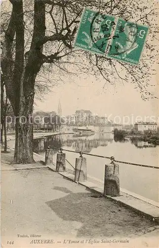 AK / Ansichtskarte Auxerre_89 Yonne et lEglise Saint Germain 