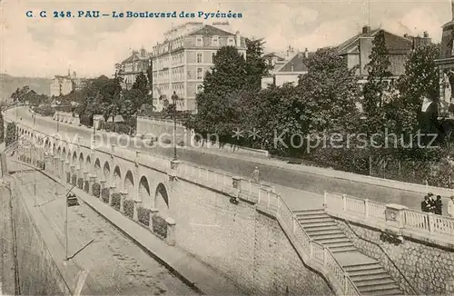 AK / Ansichtskarte Pau_64 Le Boulevard des Pyrenees 