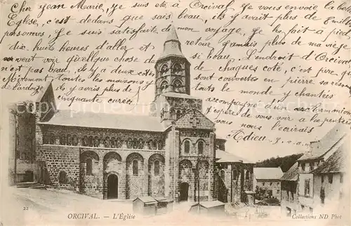 AK / Ansichtskarte Orcival_63_Puy de Dome Eglise 