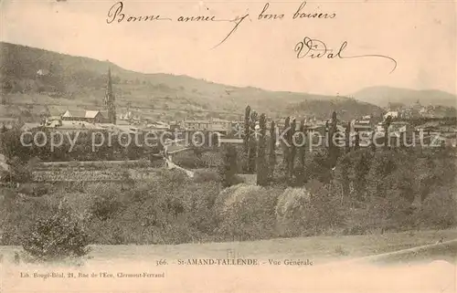 AK / Ansichtskarte St Amand Tallende_St Amant Tallende_63 Vue generale 