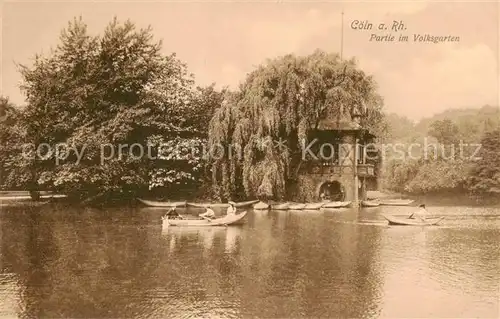 AK / Ansichtskarte  Coeln_Rhein Partie im Volksgarten Coeln_Rhein