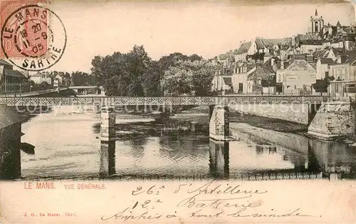AK / Ansichtskarte Le_Mans_Sarthe Vue generale Le_Mans_Sarthe