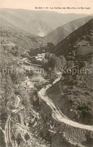 AK / Ansichtskarte  Blida_Algerie La Vallee des Moulins le Barrage 