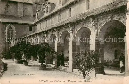 AK / Ansichtskarte Rennes_35 Cloitre de lHospice Saint Melaine 
