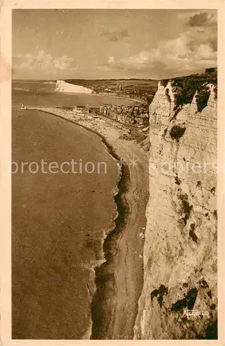 AK / Ansichtskarte Le_Treport_76 Les Plages de Treport et de Mers vues de Falaises 