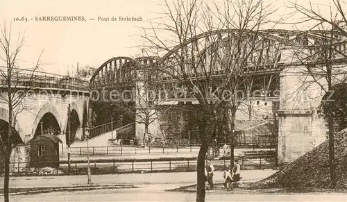 AK / Ansichtskarte Sarreguemines_57_Moselle Pont de Steinbach 