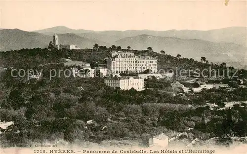 AK / Ansichtskarte Hyeres les Palmiers_83_Var Panorama de Costebelle Les Hotels et l Hermitage 