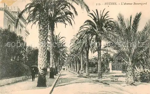 AK / Ansichtskarte Hyeres les Palmiers_83_Var Avenue Beauregard 