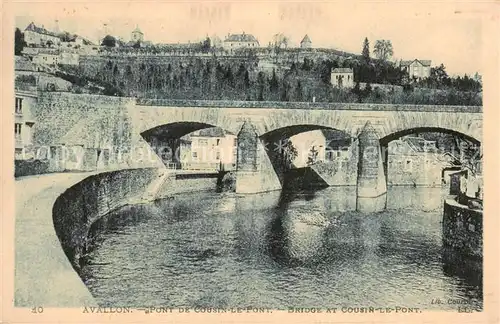 AK / Ansichtskarte Avallon_89 Pont de Cousin le Font Bridge a Cosir le Pont 