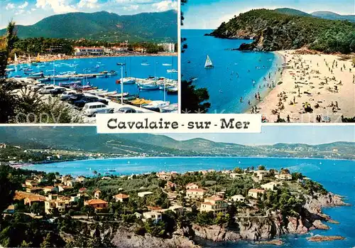 AK / Ansichtskarte Cavalaire sur Mer_83_Var La Port en la plage Bon Porto Le Cap au fond Croix Valmer 