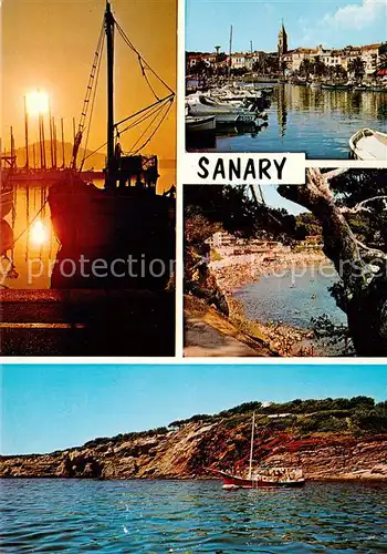 AK / Ansichtskarte Sanary sur Mer_83 Son Port Plage de Port Issol Les Roches Rouges 