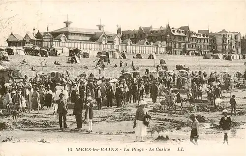 AK / Ansichtskarte Mers les Bains_80 La plage et le casino 