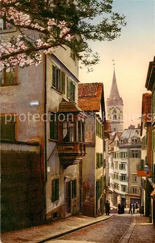AK / Ansichtskarte Zuerich_ZH Pfalzgasse Zuerich_ZH