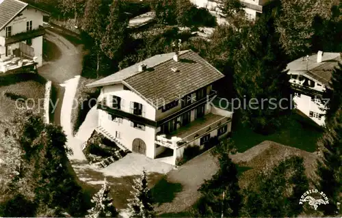 AK / Ansichtskarte  Ruhpolding Haus Stuck Fliegeraufnahme Ruhpolding