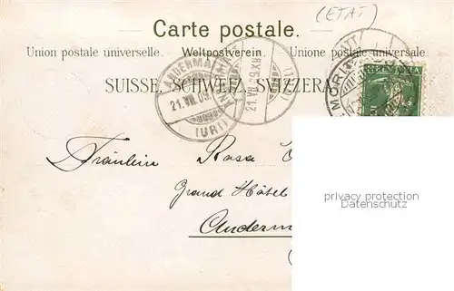 AK / Ansichtskarte St_Moritz_GR Schweizerhof Chateau St_Moritz_GR