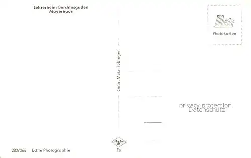 AK / Ansichtskarte 73799982 Berchtesgaden Lehrerheim Berchtesgaden Mayerhaus Berchtesgaden